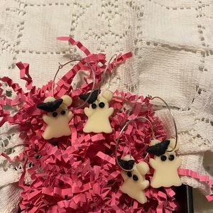 Handcrafted Clay Earrings! These are glow in the dark!